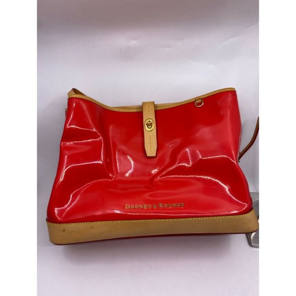 DOONEY & BOURKE Red Tan Large Leather Tote Bag - Picture 7 of 11